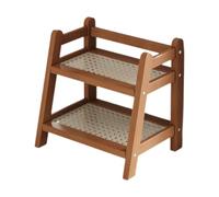 Generic Scolabicchieri, Porta Tazze Da Caffè, a 2 Livelli, Minimalista, Versatile, Scolabicchieri, Scolabottiglie, Porta Tazze, Marrone
