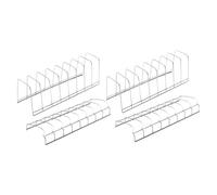 Generic Scolapiatti a 2 Pezzi con Portapiatti E, Organizer Multiuso Stabile per, Ristorante E Uso Domestico, Argento