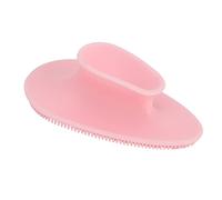 Generic Scrubber del fronte del silicone, spazzola di pulizia facciale | Strumento portatile per la cura della pelle con manico a ventosa, per tutti i tipi di pelle, unisex, rosa