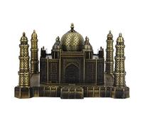 Generic Scultura da Edificio Storico in Metallo Modello Taj Mahal in Bronzo Vintage con Decorazioni del Patrimonio Culturale Mondiale, per Souvenir Regalo per L'home Office