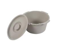 Generic Secchio Commode con Manico E Coperchio Secchio Sostitutivo per Sedia Toilette Secchio per Adulti Multifunzionale Realizzato in Materiale Pp