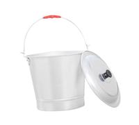 Generic Secchio in Alluminio, Secchio in Metallo, Grande Capacità, Facile Da Pulire, Accessorio per Sauna, Robusto Secchio per L'acqua per Le Pulizie Dome, Capacità 9 Litri