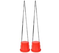 Generic Secchio Trampolini Bambini, Salti Trampolini 1 Paio di Bambini Passioni per Scarpe Secchi per con Giocattolo a Piedi Interattivo per l'allenamento di Coordinamento dell'equilibrio (rosso)