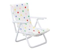 Generic Sedia a Sdraio in Miniatura Pieghevole Decorazione di Mobili per Casa delle Bambole per Bambini Sala Giochi Immaginazione Leggera 4,5 Cm (Tipo di punto colorato)