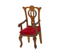 Generic Sedia in legno delle bambole 1:12 Scala Accessori classici bambole Accessori per mobili in legno Mini per bambini da 3+ anni regalo di compleanno, Sedia Singola