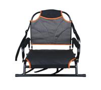 Generic Sedile Kayak con Braccioli per Barca Schienale Imbottito Cuscino Seduta Ventilato Struttura in Lega di Alluminio Cinture Regolabili Base Rettangolare
