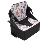 Generic Sedile Rialzato per Sedia da Pranzo Portatile Impermeabile con Schienale per Disegno di Lezione per Bambini, Cuscino Rialzato Pieghevole per Bambino, 28x22x34 Cm