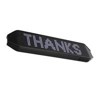 Generic Segnaletica con Display a LED per Biciclette, 225 X 55 X 15 Mm, Grafica Programmabile Tramite APP per la Sicurezza, Ideale per le Corse Notturne, Ricarica USB.