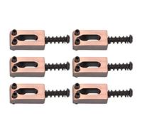 Generic Sella per Chitarra Elettrica Durevole Migliora la Voce per Chitarristi Metallo Rame Rosso (6 pezzi)