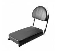 Generic Sella Posteriore Bicicletta con Schienale Cuscino Morbido Spugna Copertura Resistente Fissaggio Sicuro Materiale PU Pelle Adatta per Trasporto Passeggeri Percorsi Urbani, Nero