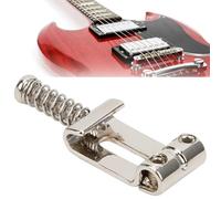 Generic Selle per Chitarra Elettrica Ponte a Sella a Rulli Durevole per Migliorare il Tono e il Sostegno per la Maggior Parte degli Accessori per Chitarra Elettrica Argento 6 Pezzi