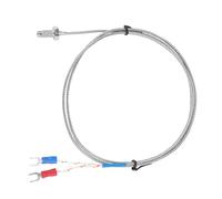 Generic Sensore di Temperatura con Filettatura Fine a Vite M6 per Termocoppia di Tipo K, Risposta Rapida 0-400 ℃ per L'industria Tessile Alimentare, Lunghezza del Cavo 1-5 M (#3)