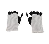 Generic Senza Dita Riscaldati Tramite USB per Dattilografia Lavoro D'ufficio, Riscaldanti Donna, Invernali Alla Moda per lo Sci in Bicicletta (grigio chiaro)