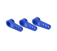 Generic Servo Corna RC 25T Anodizzato a Colori, Forte Braccio dello Sterzo in Alluminio per Parti di Aggiornamento per Auto RC 1/8 1/10 (BLUE)