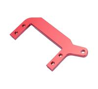 Generic Servo in Lega di Alluminio per Auto RC 1/10 su Supporto Asse con Geometria dello Sterzo e Fascino Visivo Migliorati (rosso)