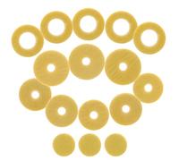 Generic Set 16 Pezzi Cuscinetti in Feltro con Foro Aperto per Flauto a 16 Fori, Rondelle per Tasti, Ricambio Resistente e Antiscivolo per Manutenzione Flauto Strumenti a Fiato