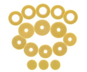 Generic Set 16 Pezzi Cuscinetti in Feltro con Foro Aperto per Flauto a 16 Fori, Rondelle per Tasti, Ricambio Resistente e Antiscivolo per Manutenzione Flauto Strumenti a Fiato
