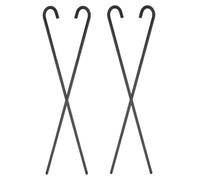 Generic Set 4 Bastoni da Magician in Plastica Nero Leggeri e Portatili per Performance Sul Palco e Accessori Costume Halloween