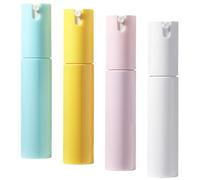 Generic Set 4 Flaconi Spray da 30ml in Plastica Pp Macaron, Bottiglie Ricaricabili Trasparenti per Viaggi, Profumi, Lozioni e Uso Quotidiano, Kit Nebulizzatori Portatili per Borsa