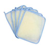 Generic Set 5 Pezzi Panni da Bagno in Nylon Doppio Strato per Viso e Corpo, Asciugamani Esfolianti Morbidi che Prevengono lo Sfilacciamento, la Doccia