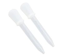 Generic Set Contagocce per Liquidi da 5 Ml, Pipette in Silicone Leggere e Compatte per Decorazioni Alimentari Ed Esperimenti Scientifici, Confezione da 2 (WHITE)