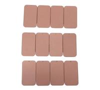 Generic Set da 12 Piccole Scatole di Latta con Coperchio Scorrevole in Metallo Rosé 60x34x11mm, Organizer per Balsamo Labbra e Rossetto, Contenitore Portatile per Saponi e
