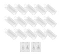 Generic Set da 17 Pezzi Sacchetti per Lozioni e Contenitori Cosmetici a Tenuta Stagna, 15 Buste da 100ml per Shampoo, Balsamo, Creme e Lozioni, Etichette Impermeabili per Viaggio e Uso