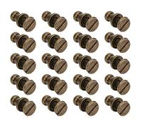Generic Set da 20 Viti per Rivetti in Vari Colori per Progetti Creativi, Adatti Alla Moda Punk e Alla Decorazione della Casa (Testa di monaco bronzo 7 * 5mm)