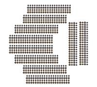 Generic Set da 200 Durevoli Viti Chicago in Ottone, Bronzo e Argento, Rivetti a Vite per Rilegatura di Libri, Rivetti Piatti in Pelle per Borsa, Cinturino, 0,4x0,2 Pollici