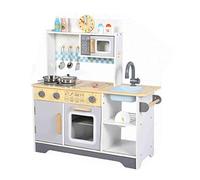 Generic Set da Cucina Interattivo in Legno per Bambini Set da Gioco con Utensili da Cucina per Stimolare L'immaginazione e lo Sviluppo Cognitivo, Ideale per Cooperative, Gruppo di età Superiore a 1,