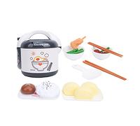Generic Set da Cucina per Bambini, Cuociriso Giocattolo in Plastica, Simulazione, Gioco di Finzione con Materiale Leggero e Sicuro, Strumenti Fai da Te Completi per l'apprendimento e il Legame (GRAY)