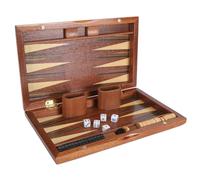 Generic Set da Gioco da Scacchiera in Legno Design Classico Tradizionale per la Famiglia e gli Amici Costruzione in Noce Premium