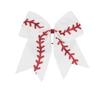 Generic Set di 10 Fiocchi per Capelli Sportivi per Giovani con Morbidi Elastici Ideali per Eventi di Cheerleader 18x15 Cm (01)