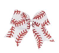 Generic Set di 10 Fiocchi per Capelli Sportivi per Giovani con Morbidi Elastici Ideali per Eventi di Cheerleader 18x15 Cm (03)