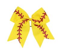 Generic Set di 10 Fiocchi per Capelli Sportivi per Giovani con Morbidi Elastici Ideali per Eventi di Cheerleader 18x15 Cm (02)