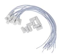 Generic Set di 10 Sensori Magnetici per Finestra Cablati per Allarme Domestico, Protezione Cortocircuito, Uscita NC, per di Sicurezza Domestica