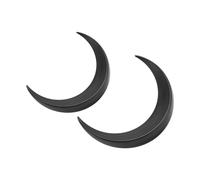 Generic Set di 2 Forchette per Capelli Beautiful Moon, Facili da Usare per lo Shopping Quotidiano e i Cosplay, Bastoncini Decorativi per Capelli in ABS Resistente per le Donne (BLACK)
