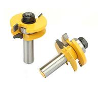 Generic Set di 3 Frese per Pannelli Rialzati Ogee con Frese in Carburo a Micrograna per gli Appassionati della Lavorazione del Legno, Gambo da 1/2", Ideale per Legno Massiccio e Compensato