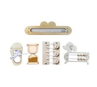 Generic Set di 3 Pezzi di Gioco Interattivo in Legno, Accessori Educativi con Superfici Non Verniciate, Stimola L'immaginazione Dei Bambini in Età, stile a, Taglia unica bambino