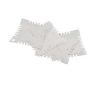 Generic Set di 4 Calibri per Raggio Dentellato per Chitarra in Acciaio Inossidabile da 4 Pezzi, Righello Accurato per Tastiera per Strumenti a Corda da 7,25 Pollici a 20 Pollici
