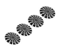 Generic Set di 4 Coprimozzo Ruota Durevoli da 16 Pollici Adatti per Protection per Altima 2013-2018, Materiale ABS (Argento Nero)