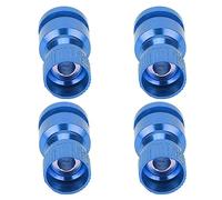 Generic Set di 4 Localizzatori di Fori per Scocca RC in Lega di Alluminio Resistente per il Posizionamento Accurato della Scocca Dell'auto Telecomandata in PC PVC (BLUE)