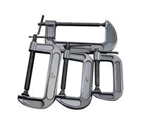 Generic Set di 4 morsetti a C resistenti, per saldatura in acciaio, per carpenteria, lavorazione dei metalli, assemblaggio di mobili (ispessiti industriali)