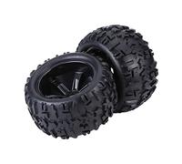 Generic Set di 4 Pneumatici per Camion RC di Alta qualità per Auto RC 1/8, Cerchioni in Gomma e Plastica Resistenti, Presa Superiore per Avventure Fuoristrada