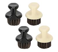 Generic Set di 4 Spazzole per Nocche con Setole Morbide Strumento per lo Styling della Barba per la Cura dei Baffi Puliti per gli Uomini