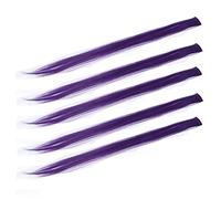 Generic Set di 5 Fermagli per Capelli Colorati Colorati, Extension per Capelli Lunghi e Lisci per Donna, Adatti per i Momenti Salienti dei per Feste Cosplay, Lunghezza Parrucca 21,7 Pollici, per