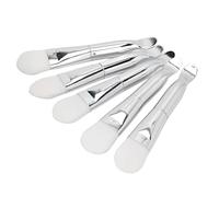 Generic Set di 5 Pennelli per Facciale Curva a Doppia Testa per Un'applicazione Delicata e Confortevole della, Perfetta per la Spa Fai Te a Casa