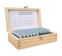 Generic Set di 50 Calibri di Precisione con Tolleranza di 0,001 Mm per Misurazioni Accurate in Ingegneria, Realizzati in Resistente Acciaio per Cuscinetti