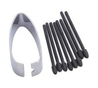 Generic Set di 8 Pennini Sostitutivi per Penna Touch Ad Alta Resistenza con Design Raffinato della Punta, Controllo Accurato per Prendere Appunti, Punte Universali Nere per Artisti