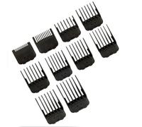 Generic Set di Accessori per Tagliacapelli per Master Clipper Protezioni Magnetiche Ergonomiche 10 Dimensioni Conservazione Organizzata Nero